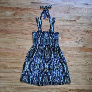 RVCA Semi Sheer Ruched Top Mini Dress